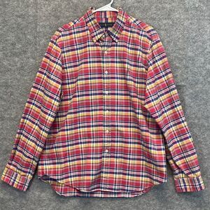RALPH LAUREN Shirt Men's XL Multicolor Plaid Long Sleeve Collared Button Down